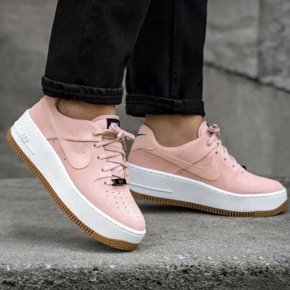 nike air force 1 sage low coral stardust